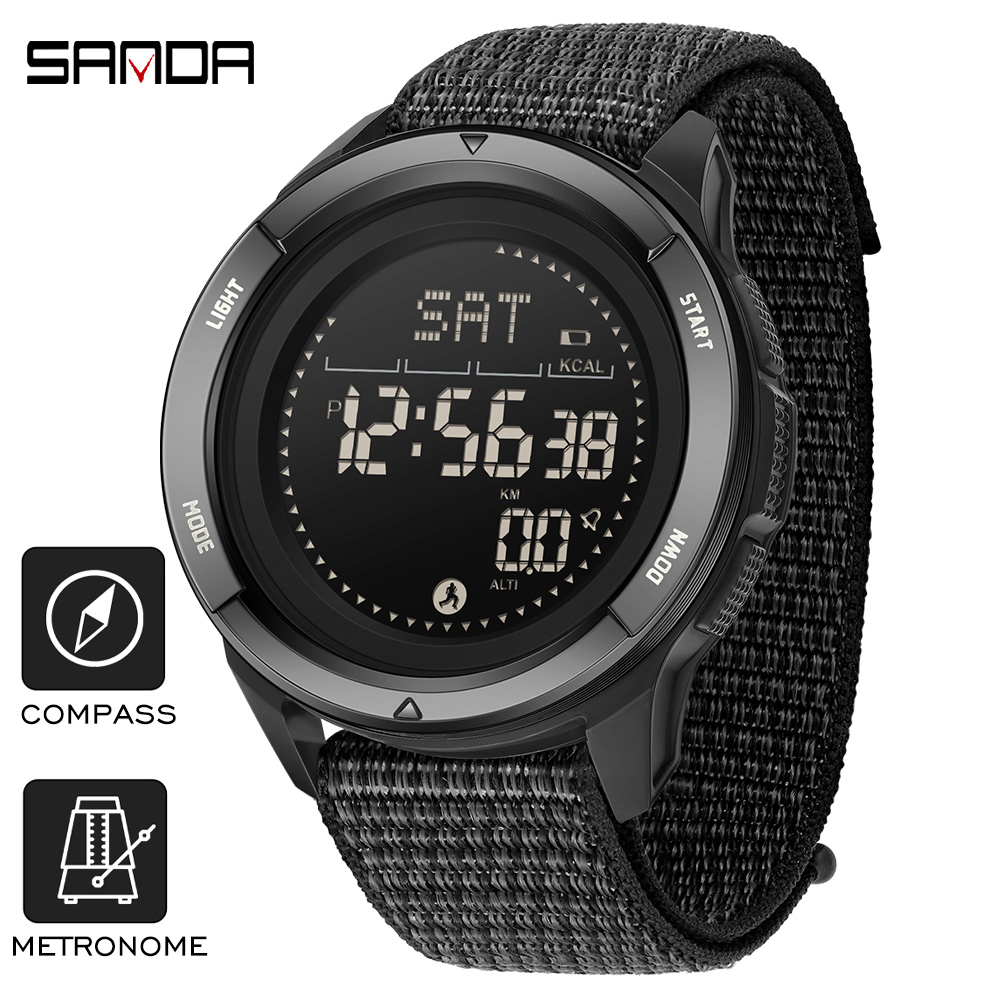 SANDA Brand Electronic Watches - Compass Lensatic avaliação e preço