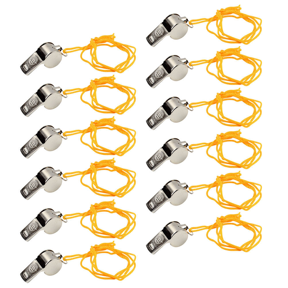 12Pcs Premium Metal Whistle Lo - Emergency Whistle Loud avaliação e preço