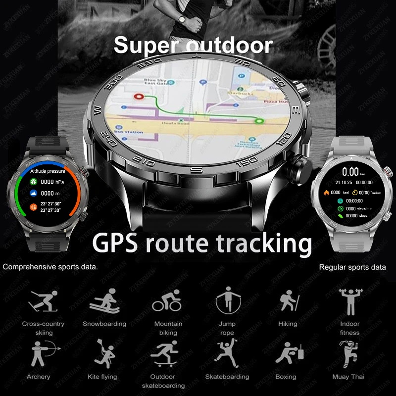 New GPS Track Smart Watch Men  - Compass Lensatic avaliação e preço