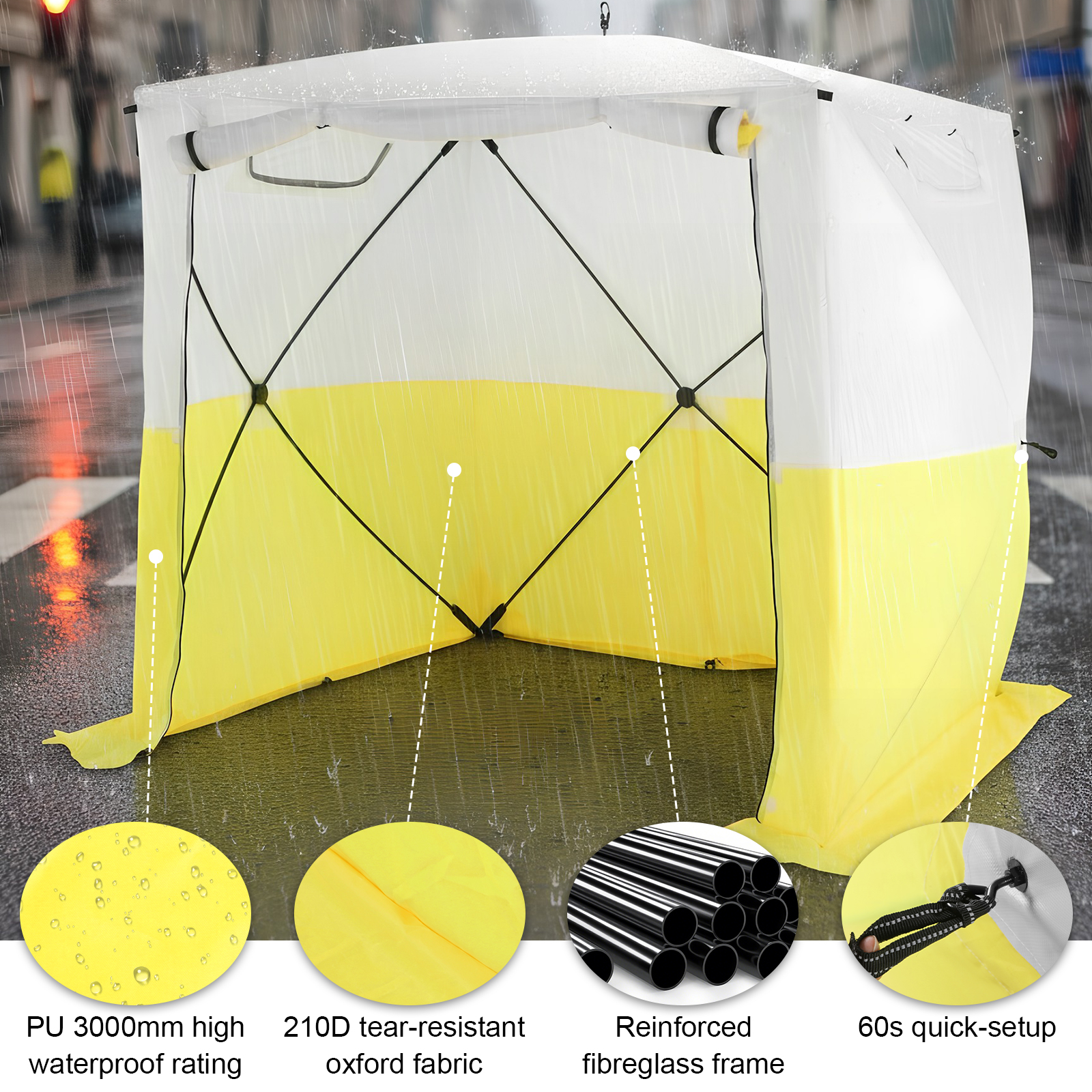 Instant Easy Up Canopy Tent Wa - Emergency Mylar Tent avaliação e preço