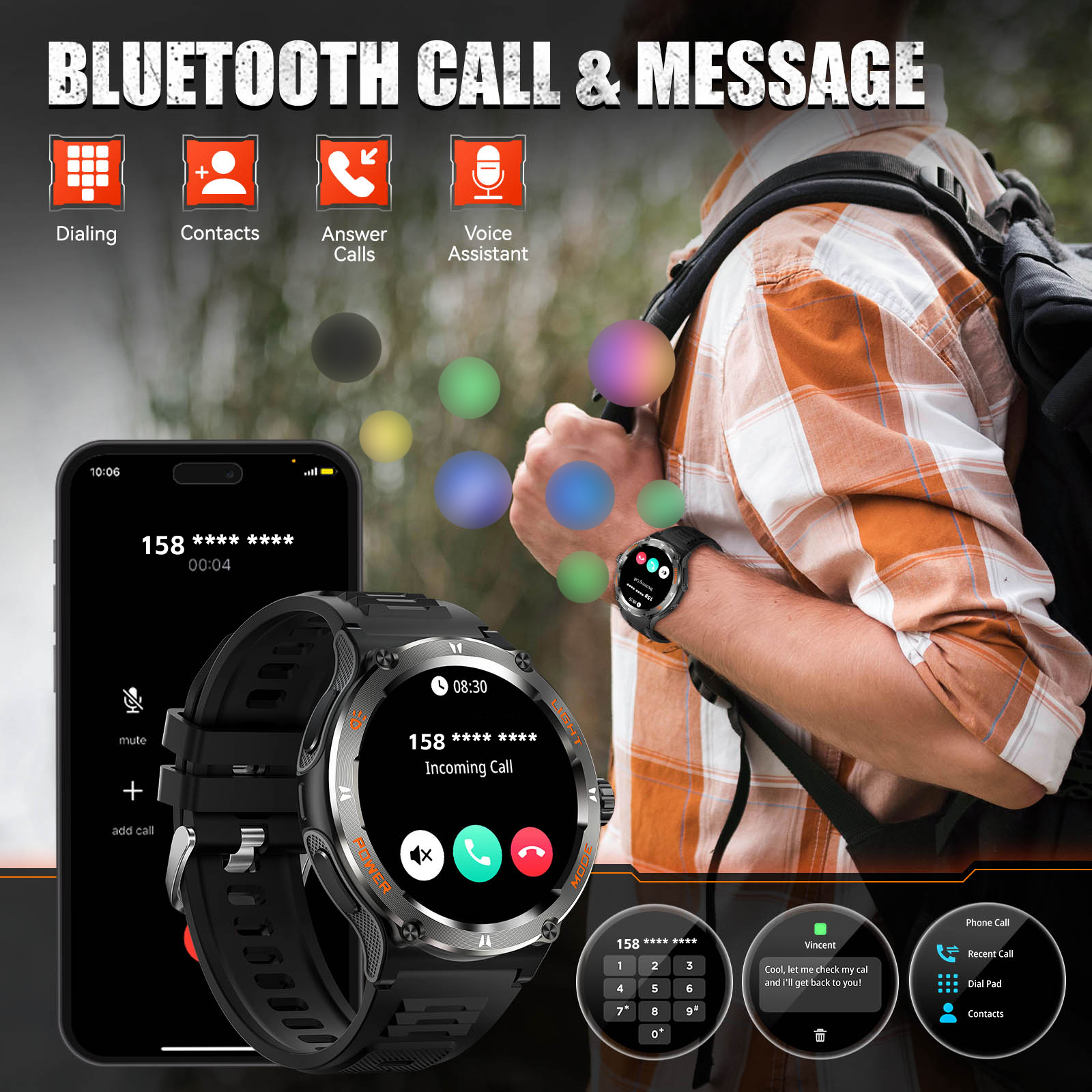 EIGIIS Smart Watch 3ATM Waterp - Compass Lensatic avaliação e preço