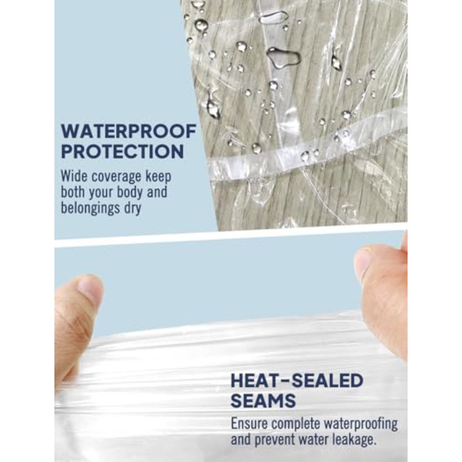 ANYOO Disposable Rain Poncho f - Emergency Poncho Rain avaliação e preço