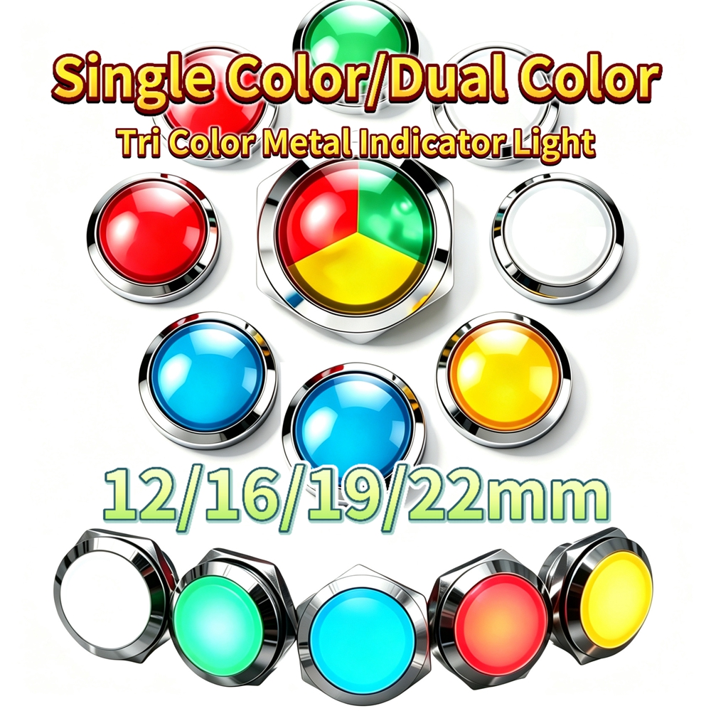 12mm 16mm 19mm 22mm Metal LED  - Signal Panel Orange avaliação e preço