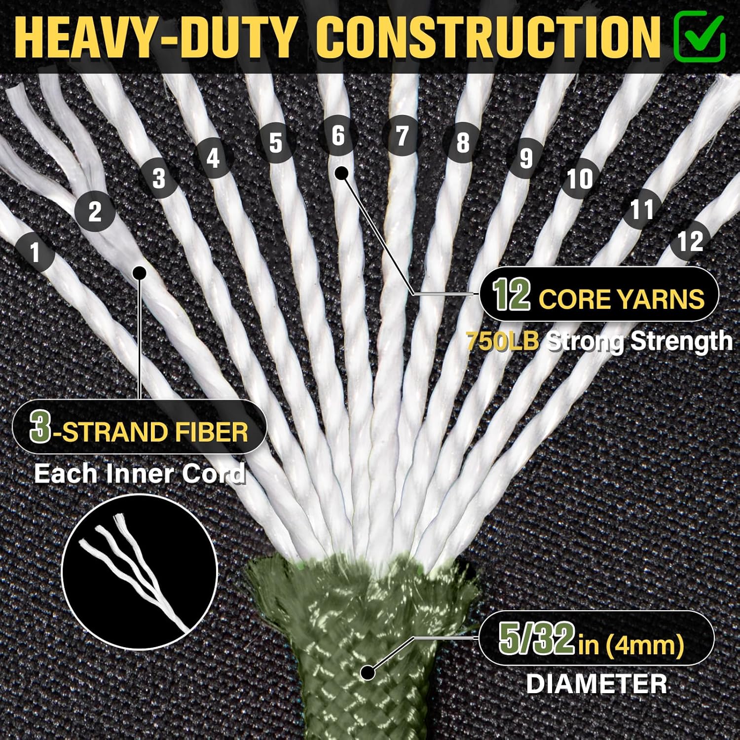 750lb Paracord Rope 1000ft/500 - Para Cord 1000Ft avaliação e preço