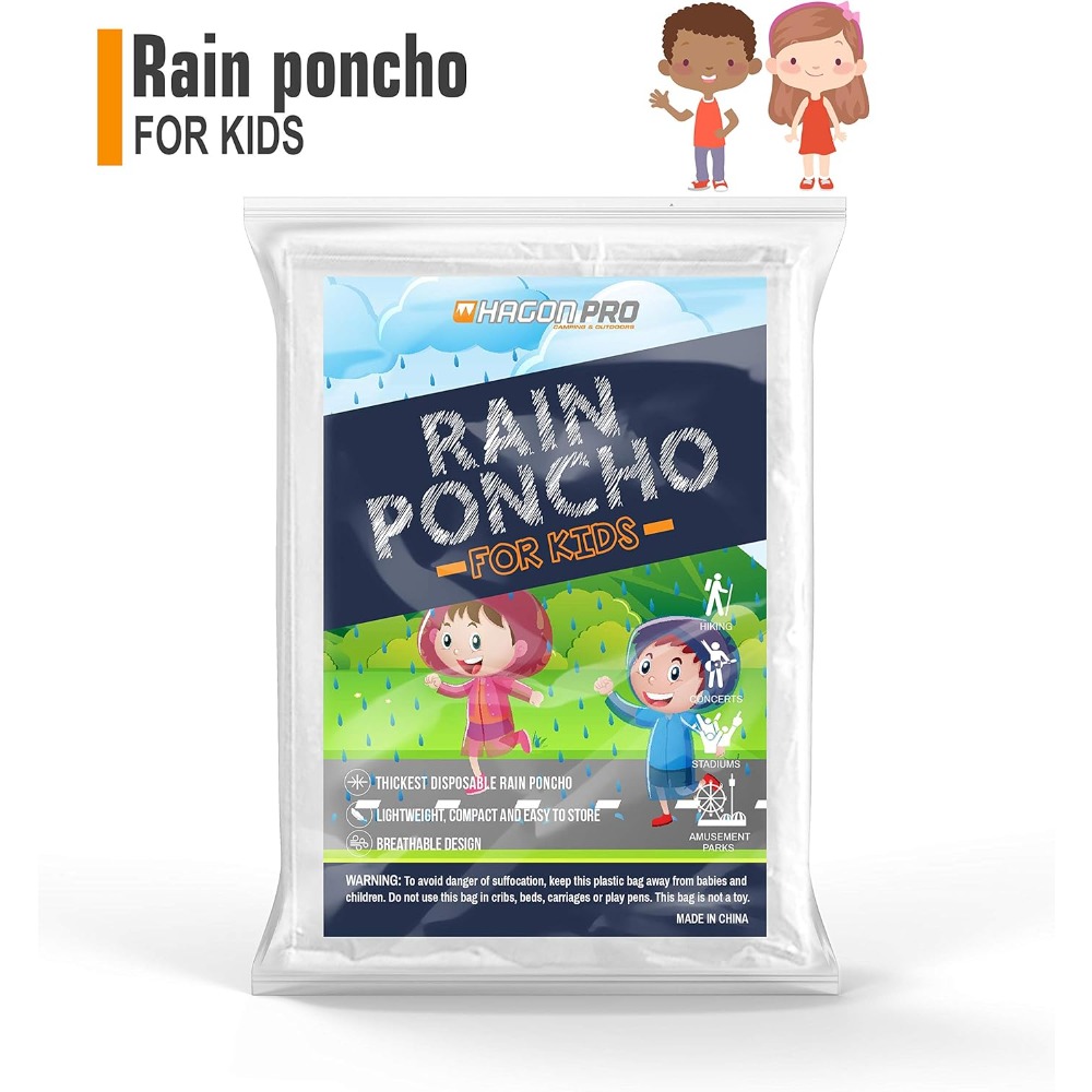 Hagon PRO Disposable Rain Ponc - Emergency Poncho Rain avaliação e preço