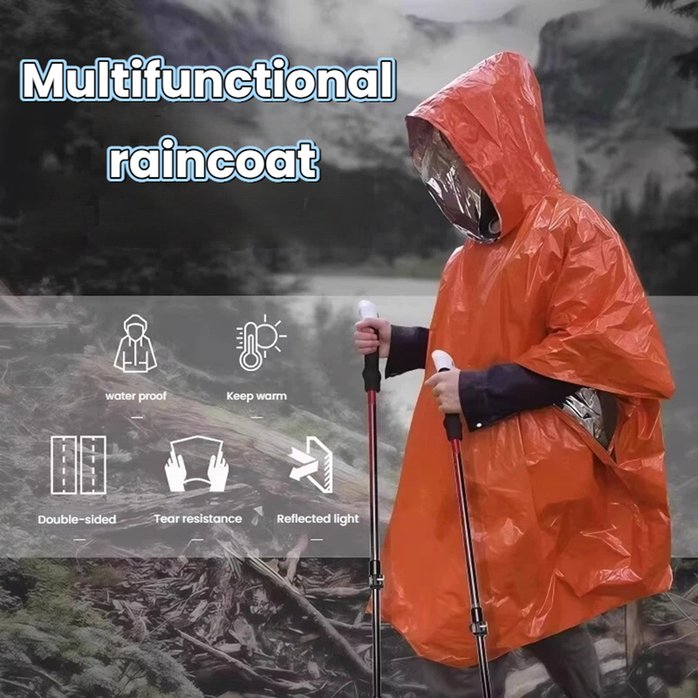 Portable Outdoor Emergency Rai - Emergency Poncho Rain avaliação e preço