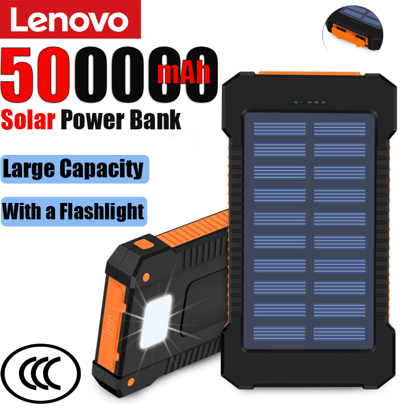 Lenovo 500000mAh Solar Power B - Solar Emergency Charger avaliação e preço