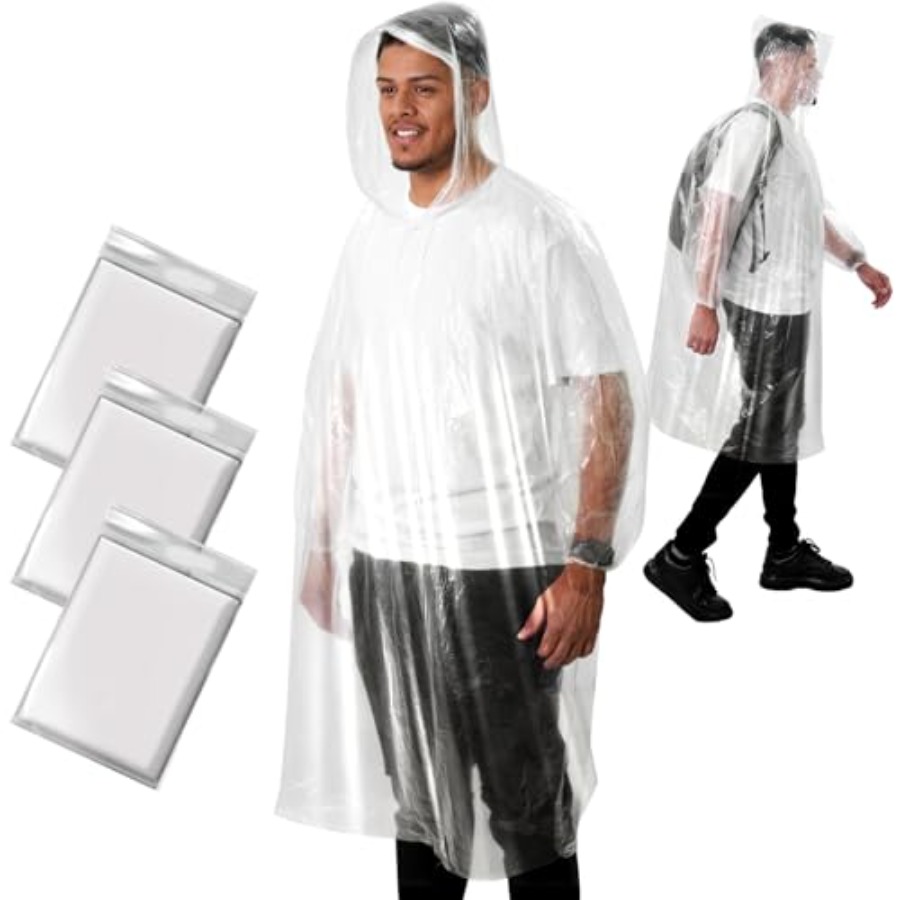 ANYOO Disposable Rain Poncho f - Emergency Poncho Rain avaliação e preço