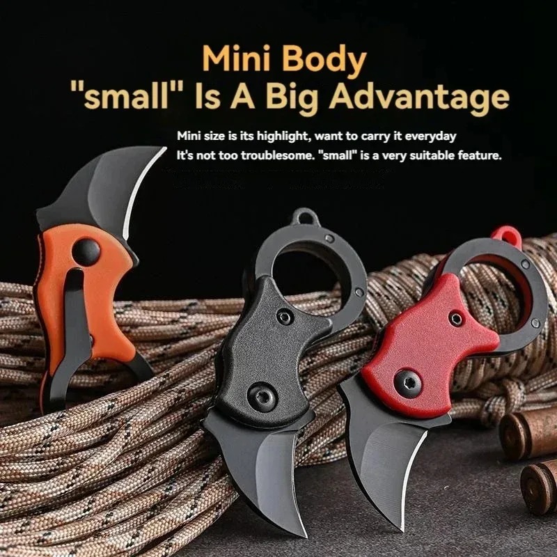Mini Keychain Pocket Knife Sta - Bushcraft Knife Fixed avaliação e preço