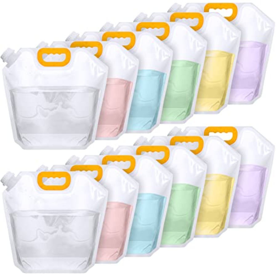 12 Pack 1.3 Gallon Collapsible - Water Bag Collapsible avaliação e preço
