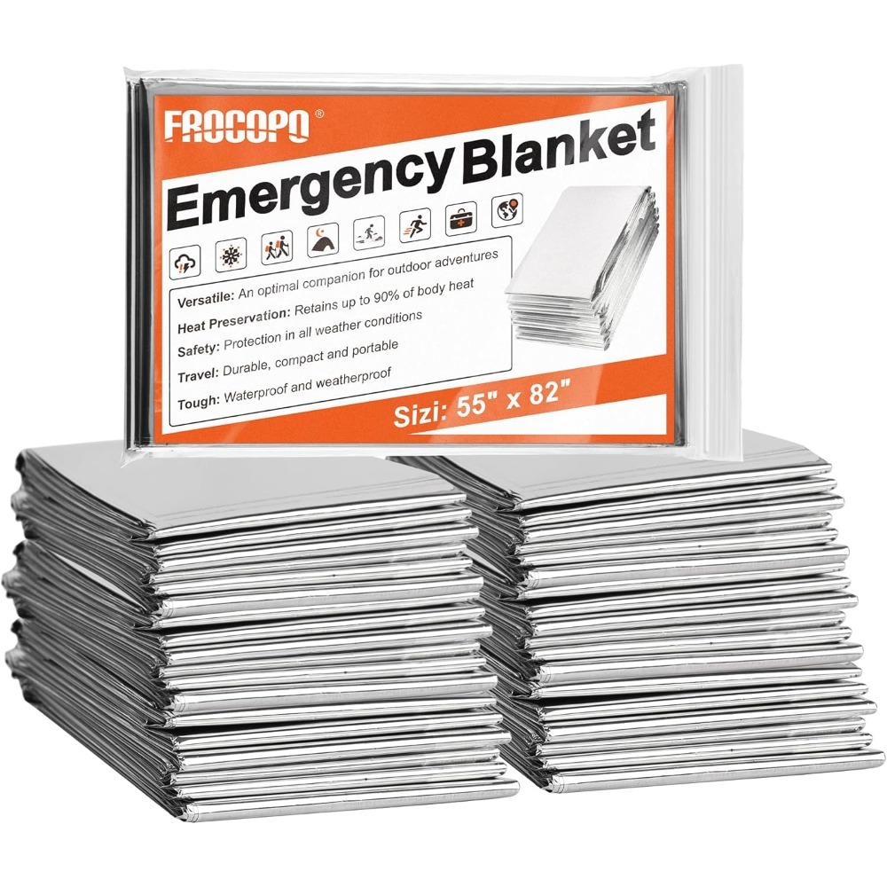 6 Pack Emergency Mylar Blanket - Survival Blanket Reflective avaliação e preço
