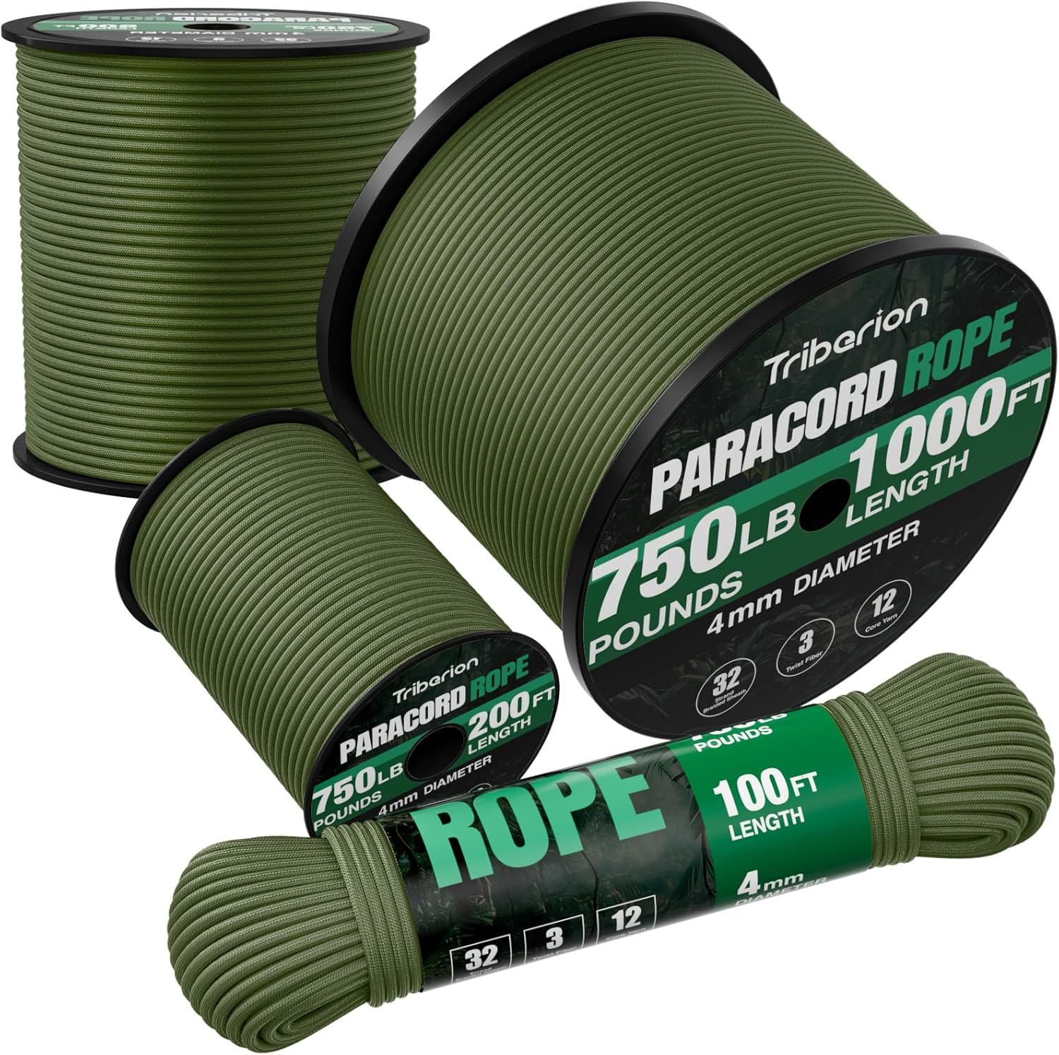 750 lb Paracord Rope 5/32