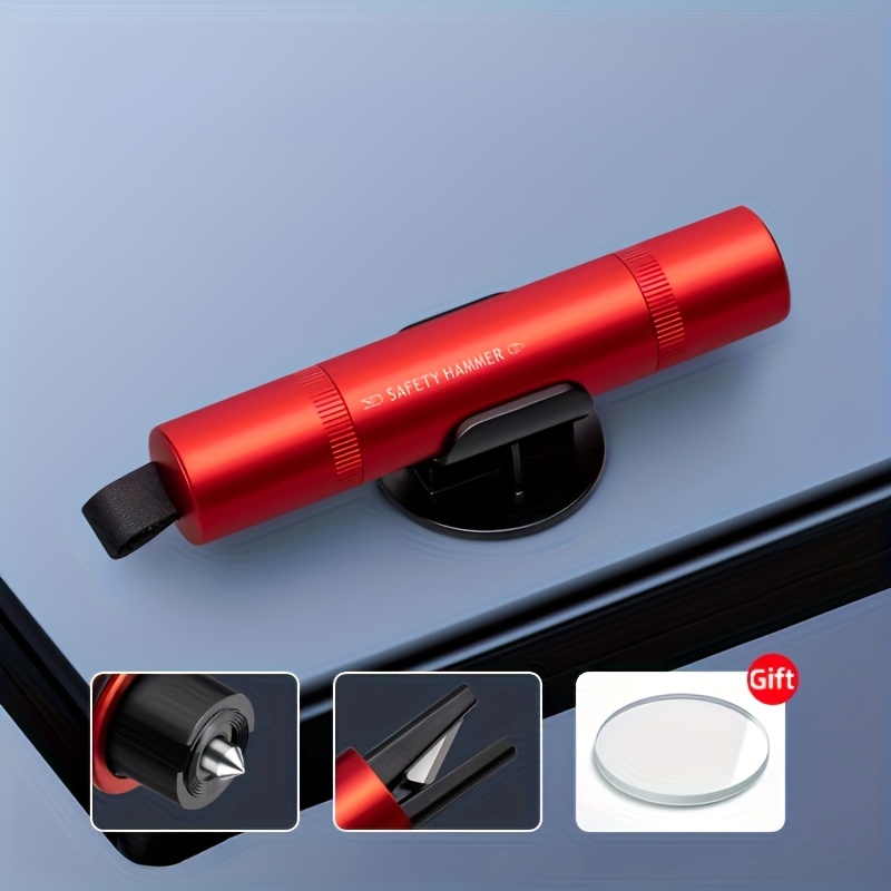2-in-1 Car Safety Hammer with  - Rescue Rope Throw avaliação e preço