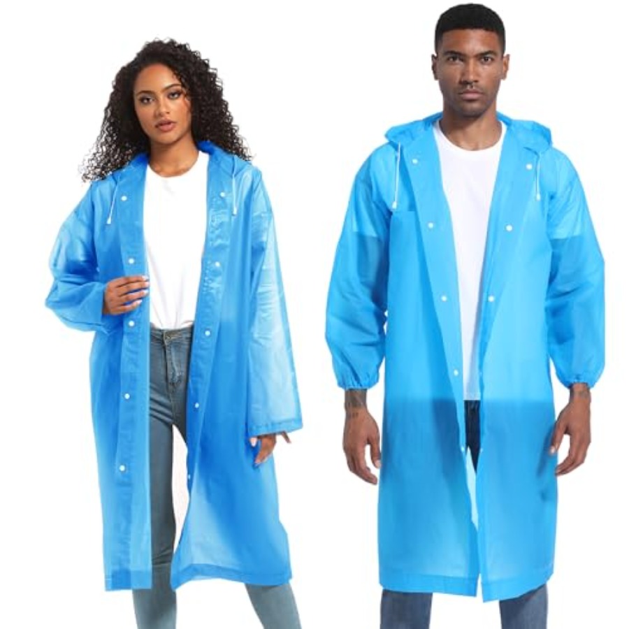 Rain Ponchos for Adults Rainco - Emergency Poncho Rain avaliação e preço