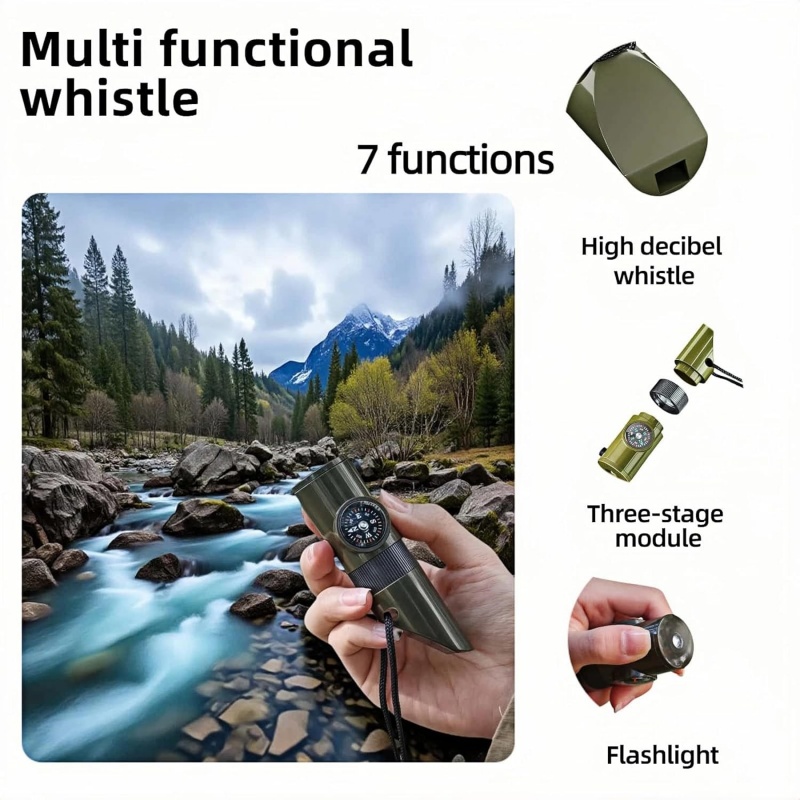 3-in-1 Emergency Whistles with - Emergency Whistle Loud avaliação e preço