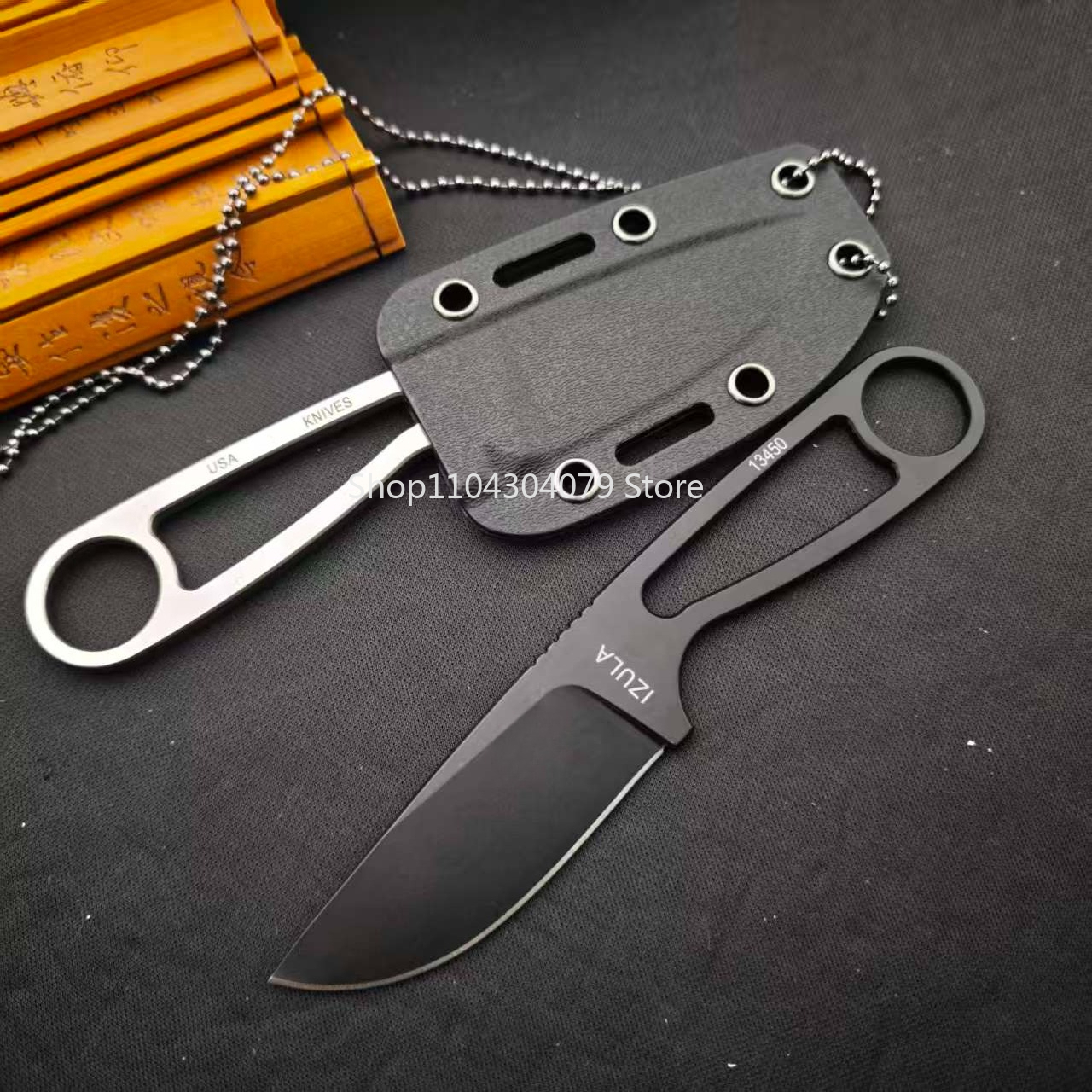 IZULA Stainless Steel Fixed Bl - Bushcraft Knife Fixed avaliação e preço