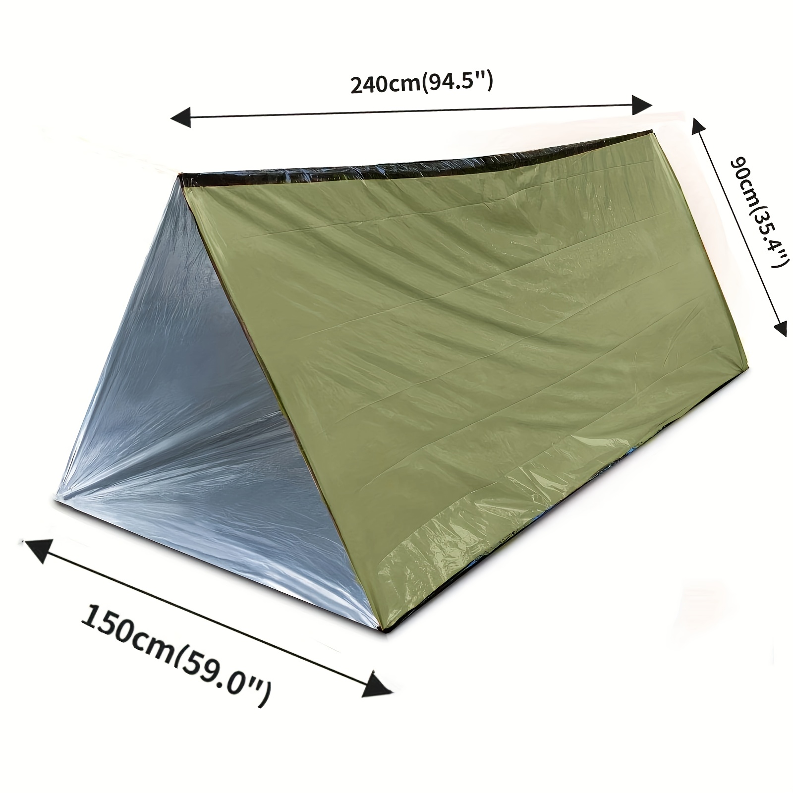 2Pcs Reflective Mylar Tent Lig - Emergency Mylar Tent avaliação e preço