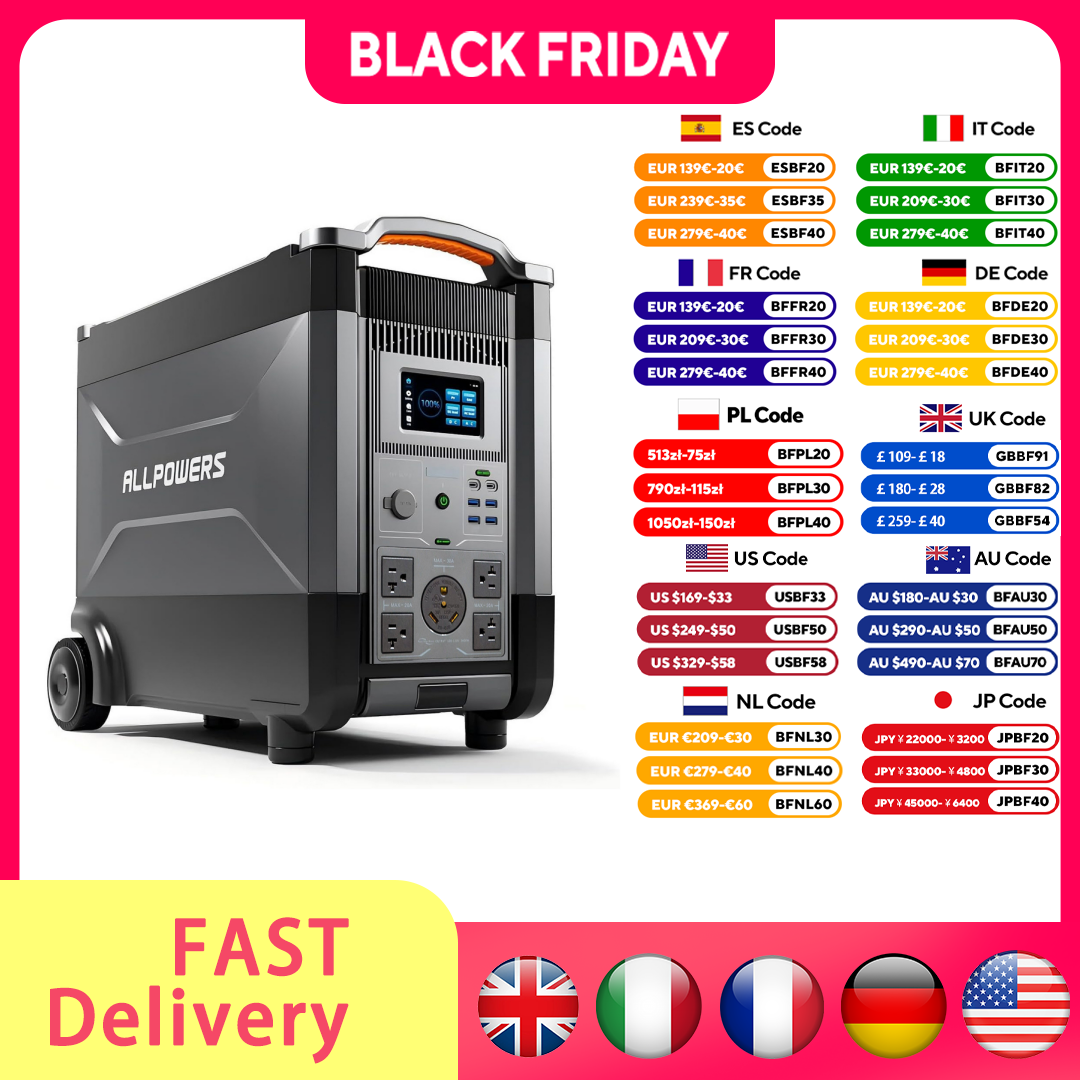 ALLPOWERS R4000 Expandable Por - Solar Emergency Charger avaliação e preço