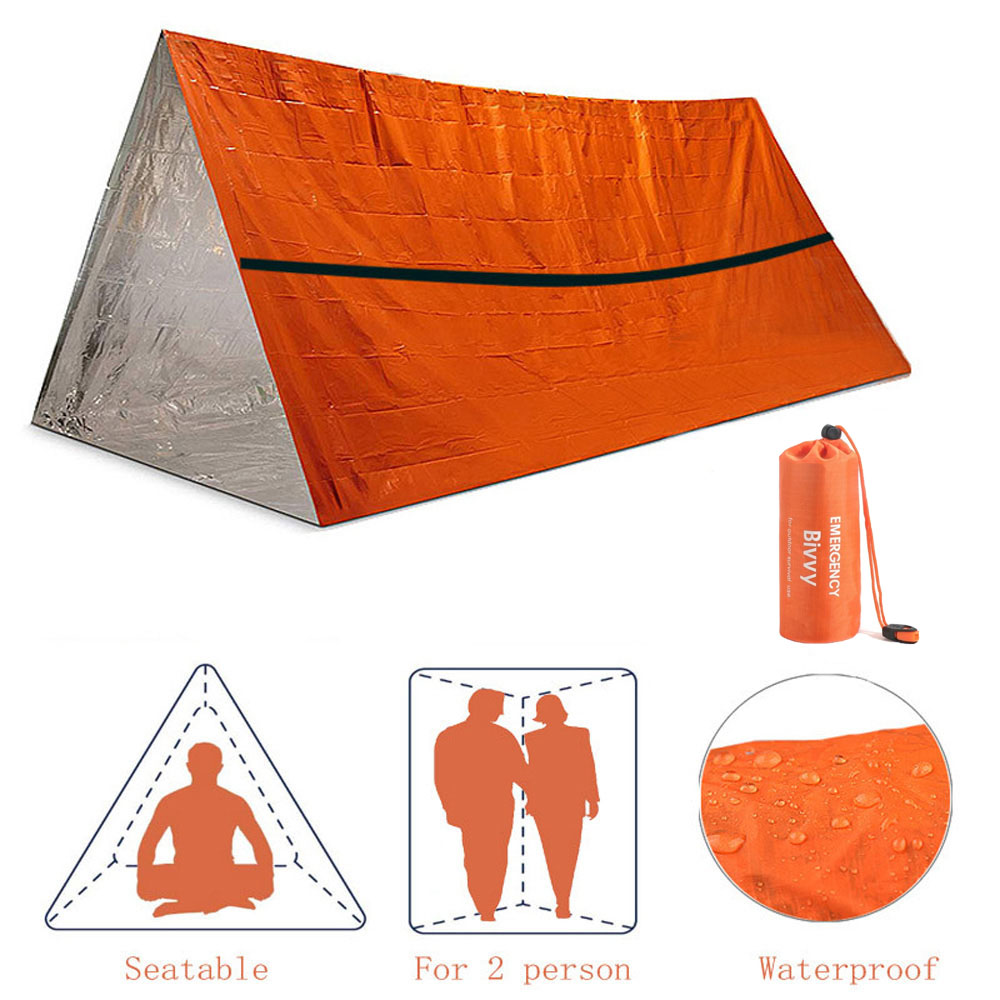 2 Person Emergency Shelter Biv - Emergency Mylar Tent avaliação e preço