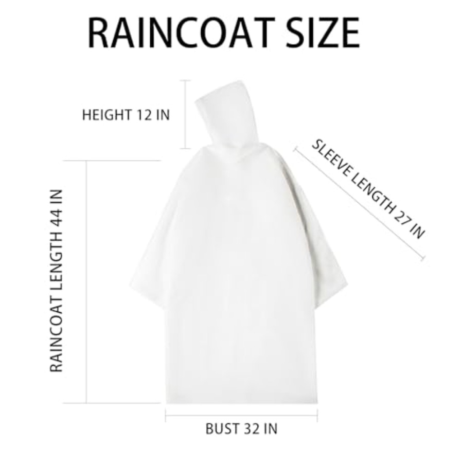 Disposable Rain Ponchos Emerge - Emergency Poncho Rain avaliação e preço