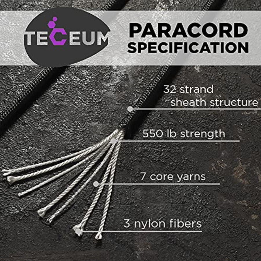 Paracord Type III 550 Basalt 1 - Para Cord 1000Ft avaliação e preço