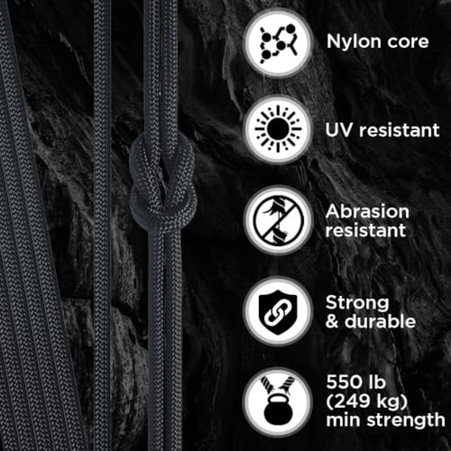 Paracord Type III 550 Basalt 1 - Para Cord 1000Ft avaliação e preço