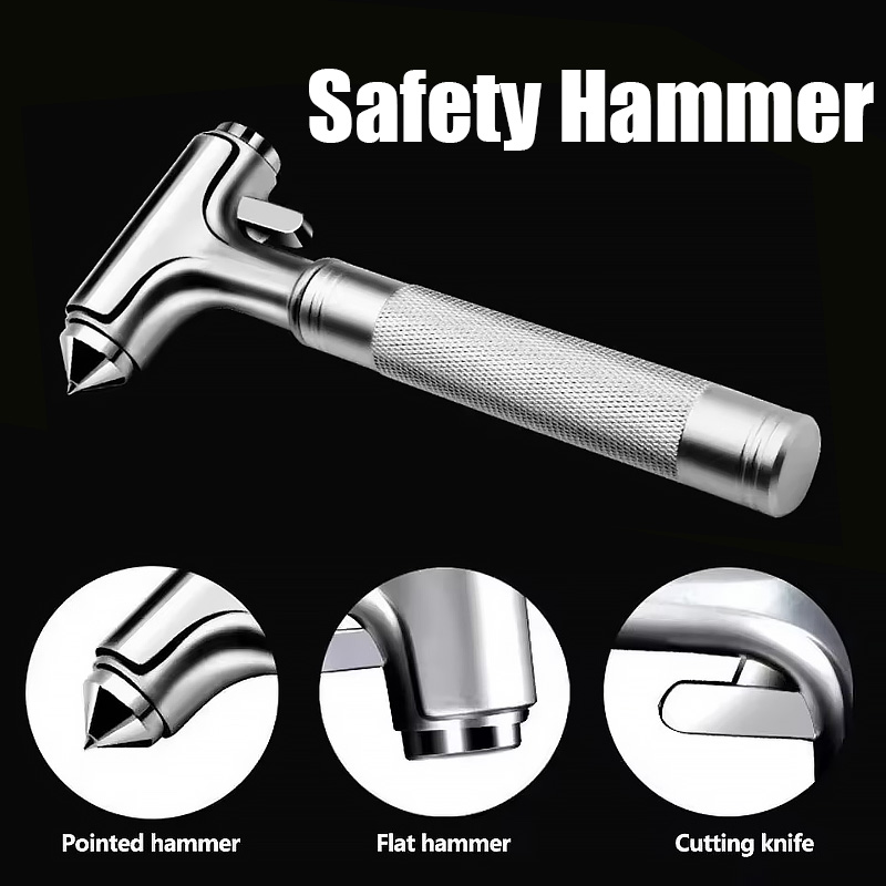 Car Safety Hammer Car Window B - Rescue Rope Throw avaliação e preço