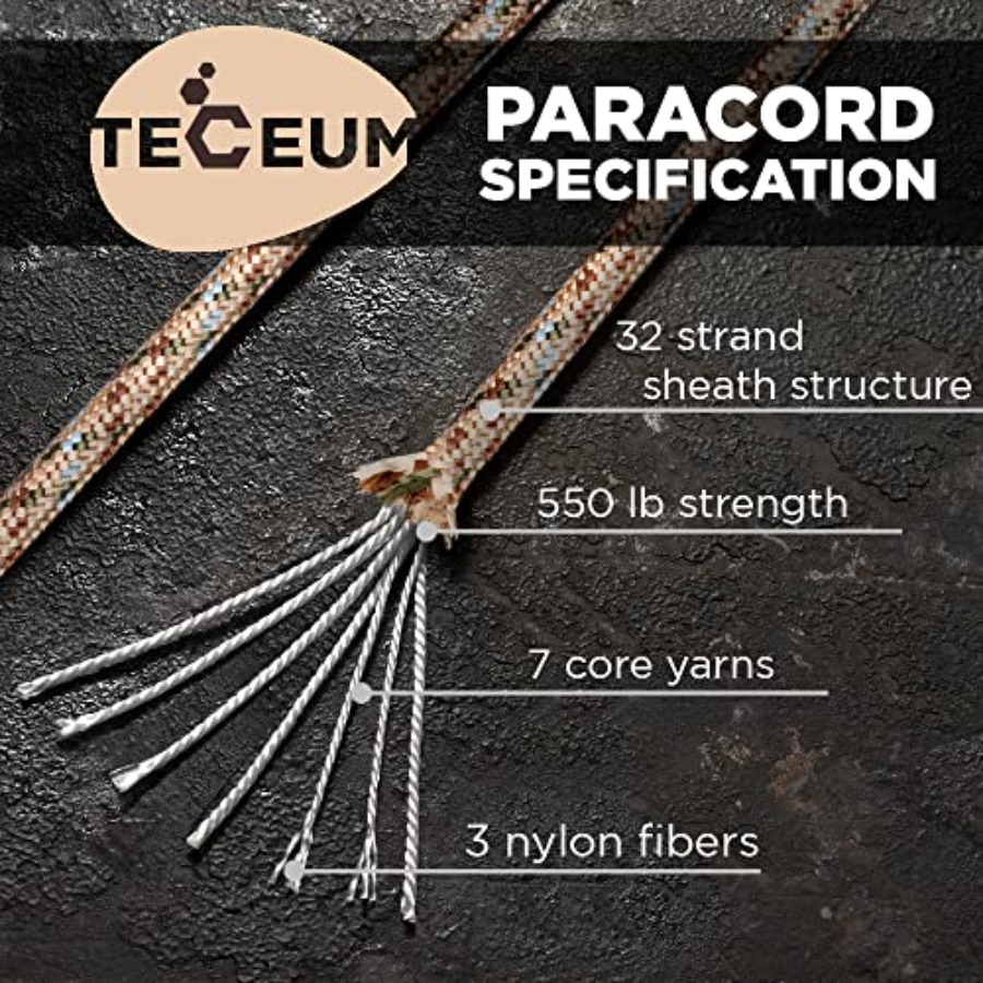 Paracord Type III 550 Desert C - Para Cord 1000Ft avaliação e preço