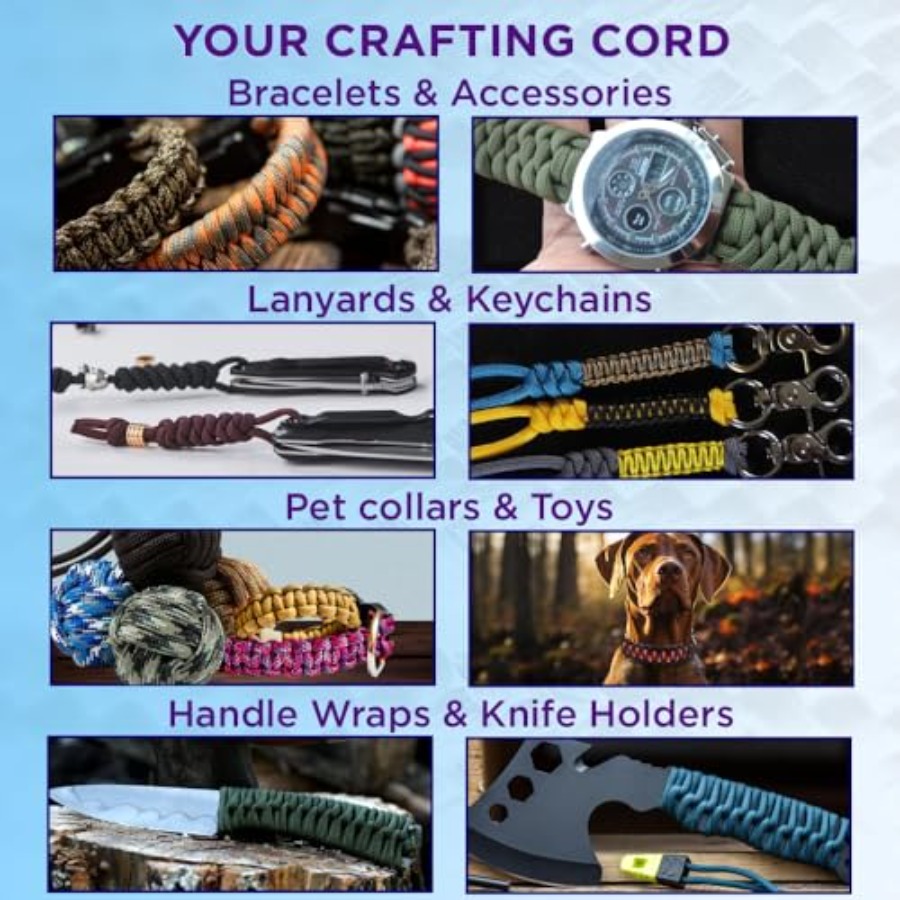 Reflective Paracord Rope 1000  - Para Cord 1000Ft avaliação e preço