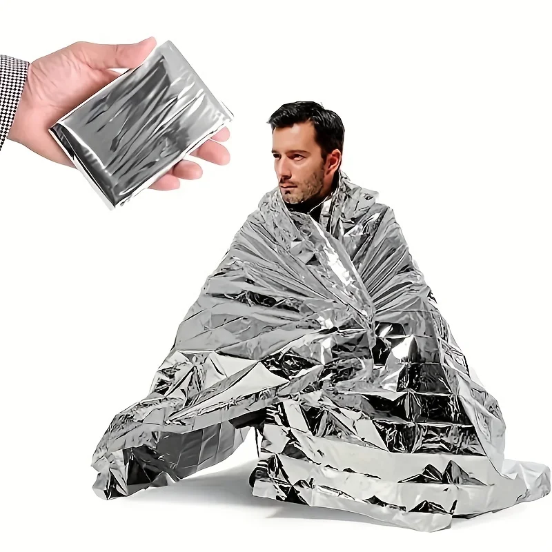 1pcs Outdoor survival portable - Survival Blanket Reflective avaliação e preço