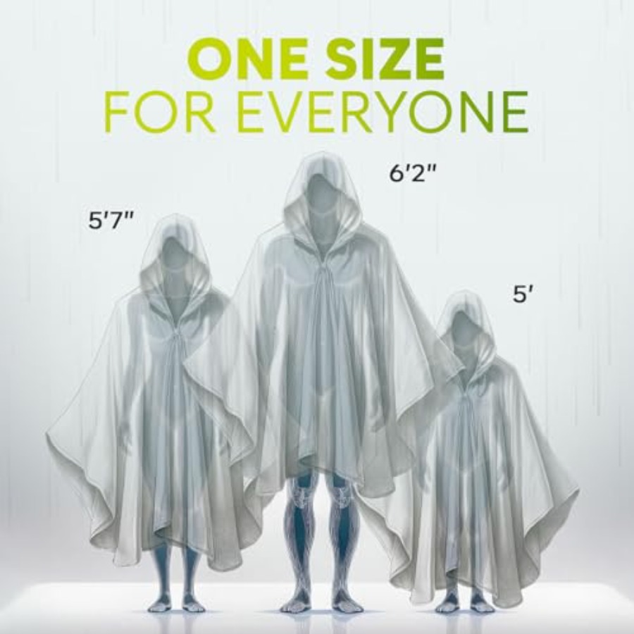Disposable Rain Ponchos for Ad - Emergency Poncho Rain avaliação e preço