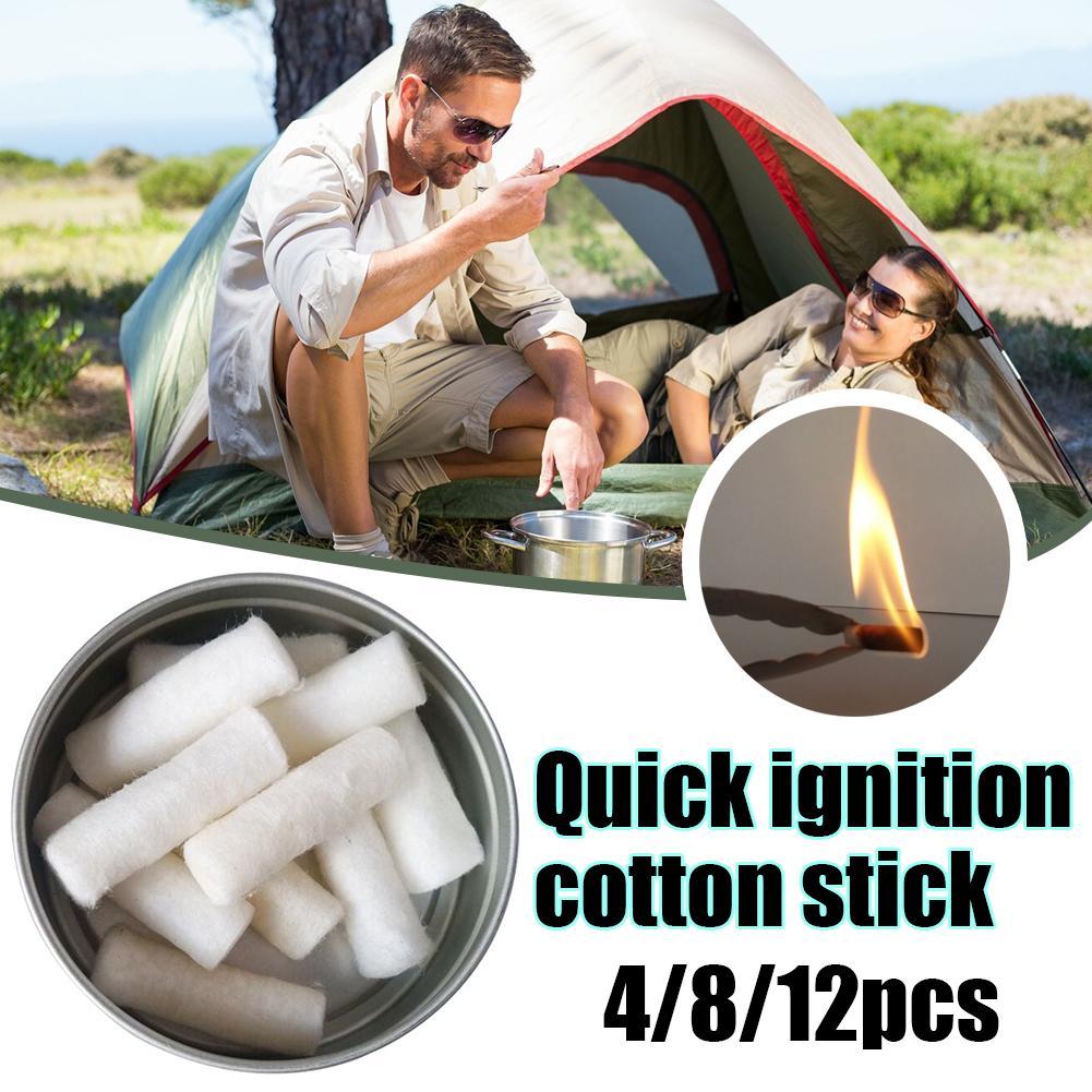 12pcs Outdoor Camping Paraffin - Fire Starting Kit avaliação e preço