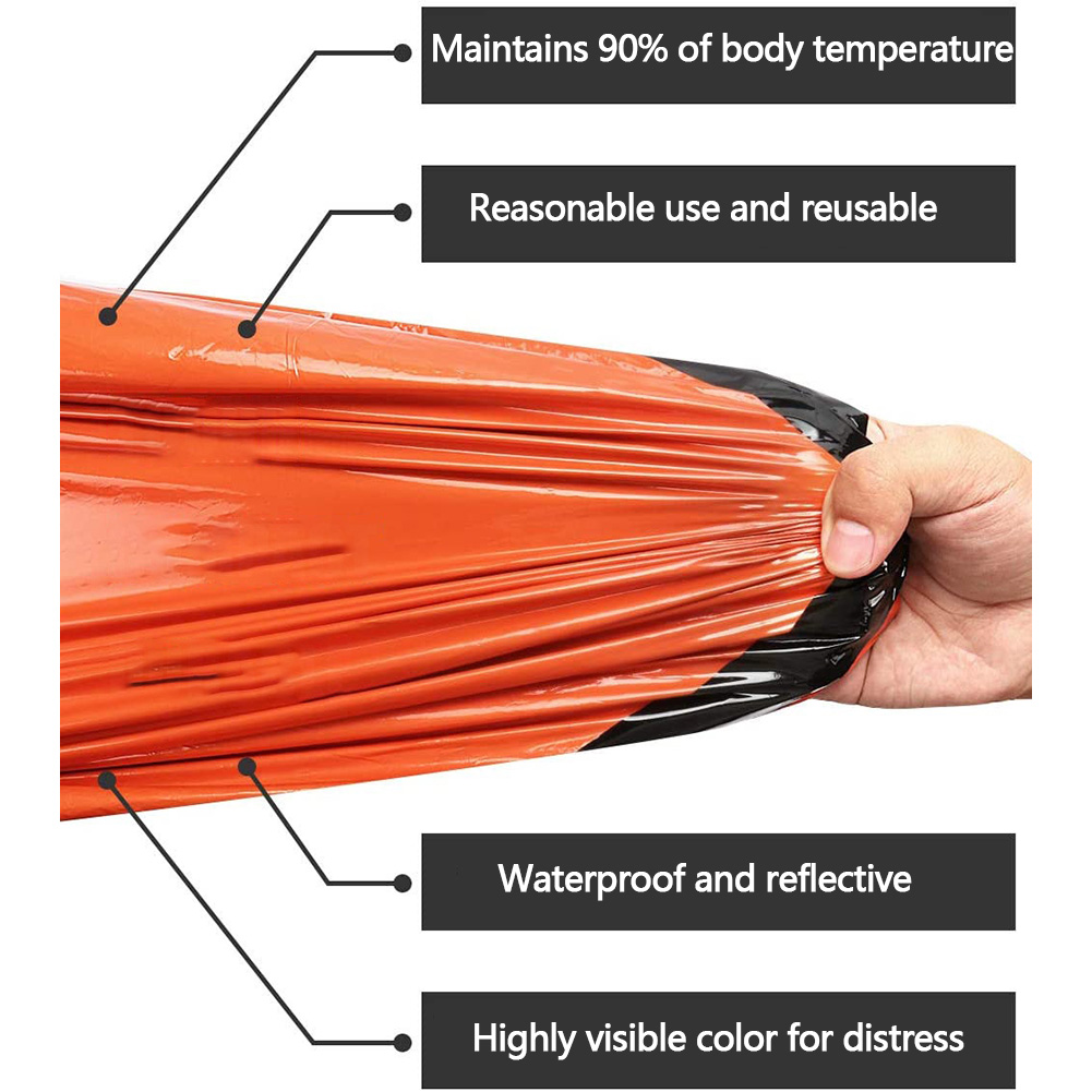 Emergency Sleeping Bag Waterpr - Bivy Bag Emergency avaliação e preço