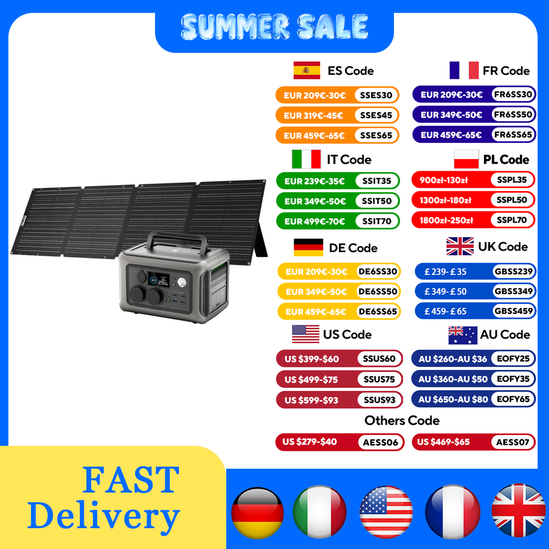 ALLPOWERS R600 299Wh 600W LiFe - Solar Emergency Charger avaliação e preço