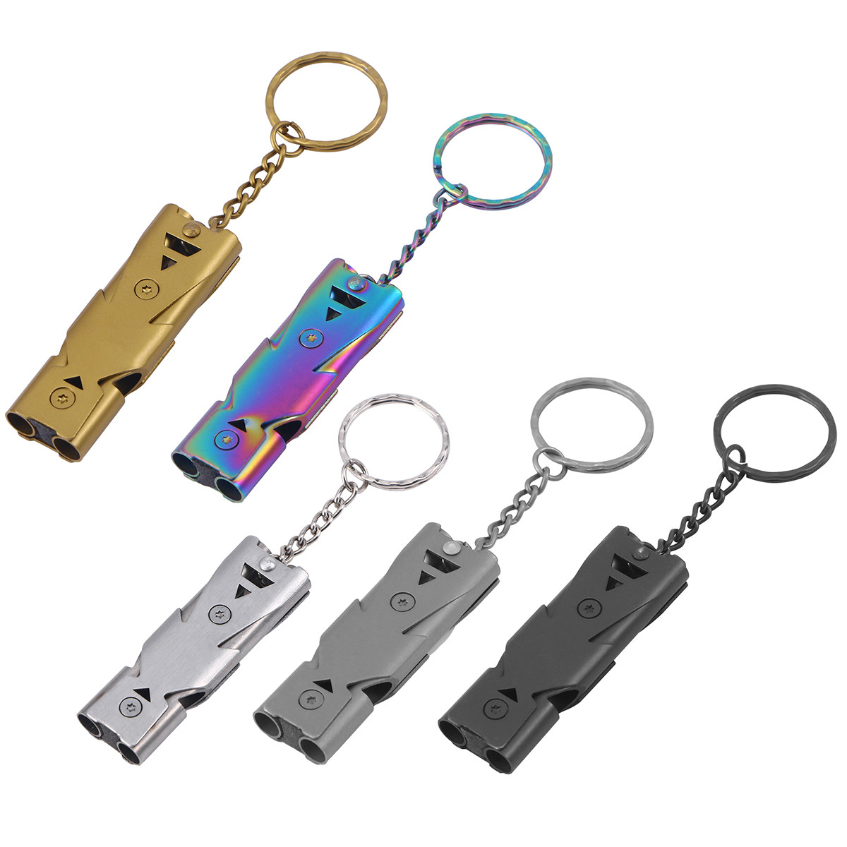 1Pcs Double Tube Survival Whis - Emergency Whistle Loud avaliação e preço
