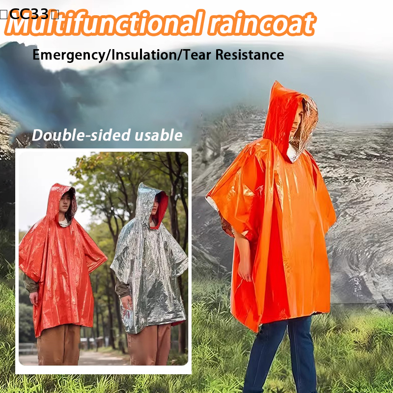 Emergency Survival Rain Hot Po - Survival Blanket Reflective avaliação e preço