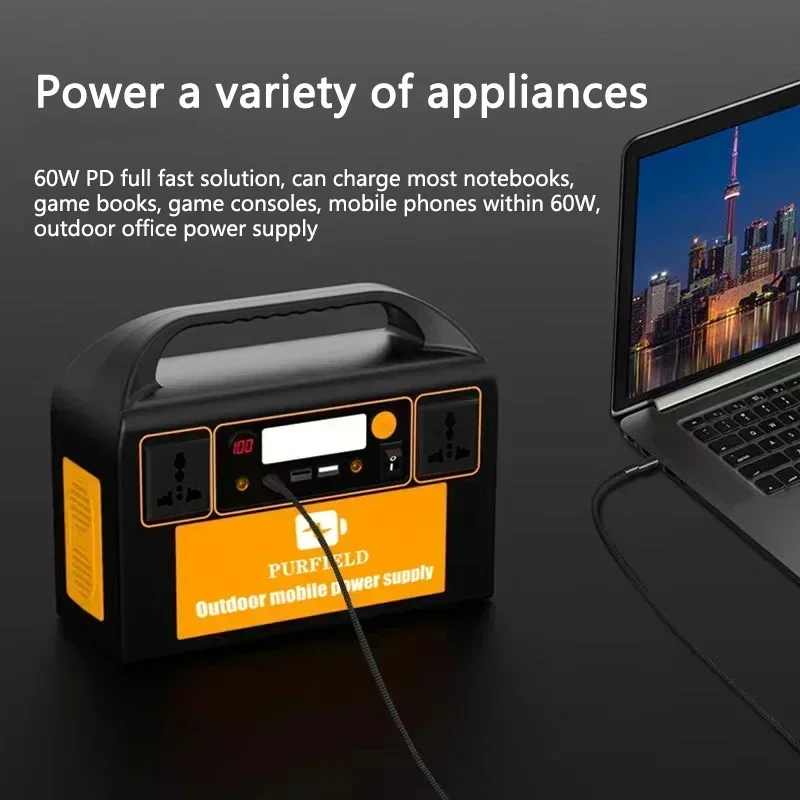 PURFIELD 220V 110V 300W Portab - Solar Emergency Charger avaliação e preço