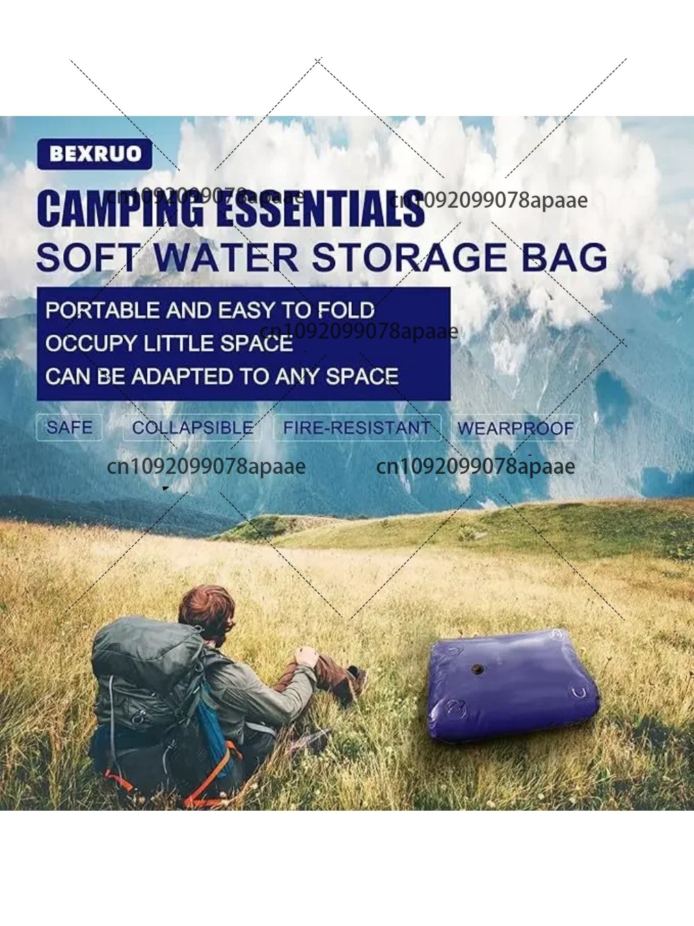 110L PVC Water Storage Bag, Po - Water Bag Collapsible avaliação e preço